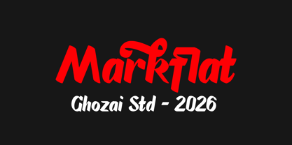 Markflat Font Poster 8