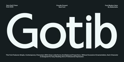 Gotib Font Poster 1