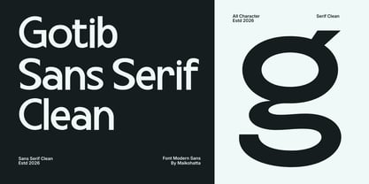 Gotib Font Poster 3