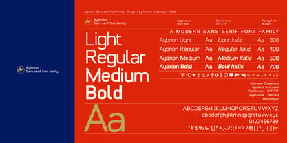 Aybrion Font Poster 2