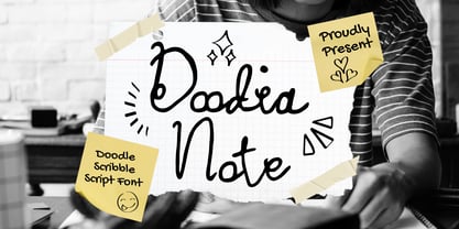 Doodia Note Font Poster 1