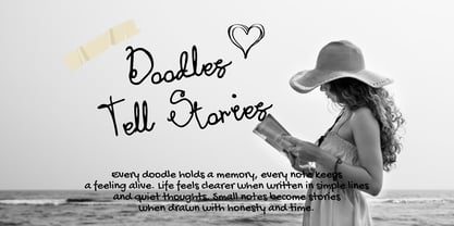 Doodia Note Font Poster 2