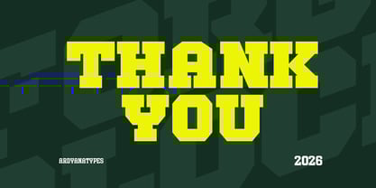 Forge Block Font Poster 9