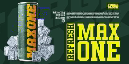 Forge Block Font Poster 5