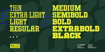 Forge Block Font Poster 6