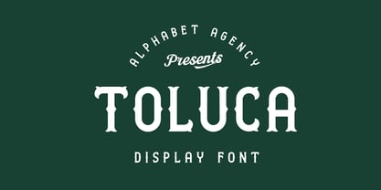 Toluca Font Poster 1