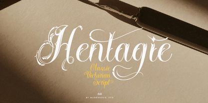 Hentagie Font Poster 1