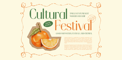 Cultural Festival Font Poster 1