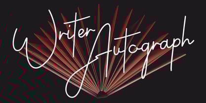 Writer Autograph Font Poster 1