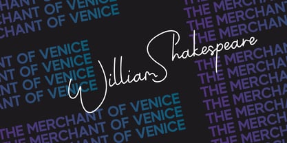 Writer Autograph Font Poster 6