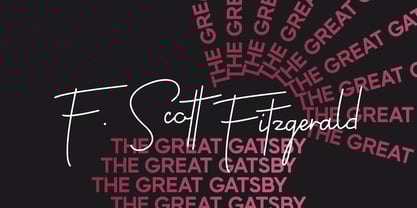 Writer Autograph Font Poster 2