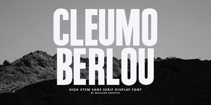 MC Cleumo Berlou Font Poster 1