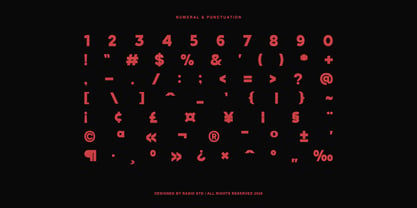 Wideform Font Poster 4
