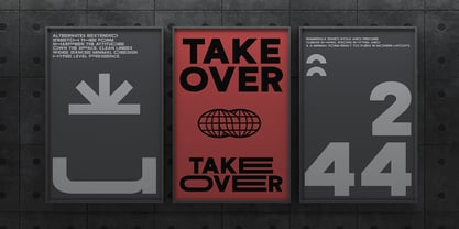 Wideform Font Poster 7