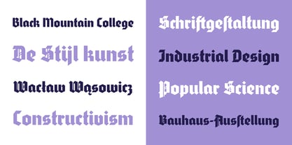 Wimaria Gotisch Font Poster 2