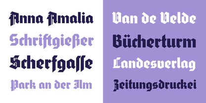 Wimaria Gotisch Font Poster 4