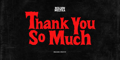 MC Reilsow Meltica Font Poster 6