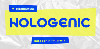 Hologenic Font Poster 1