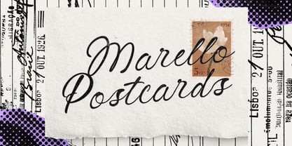 Marello Postcards Font Poster 2