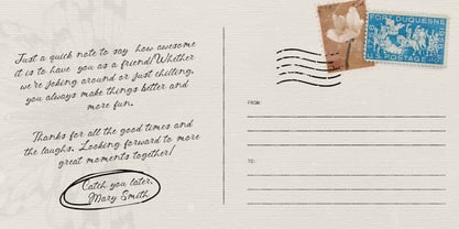 Marello Postcards Font Poster 3