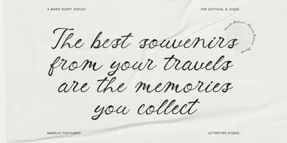 Marello Postcards Font Poster 6