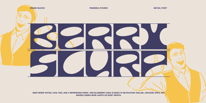 Crash Block Font Poster 5