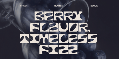 Crash Block Font Poster 7