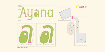 UT Ayonah Font Poster 12