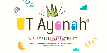 UT Ayonah Font Poster 1