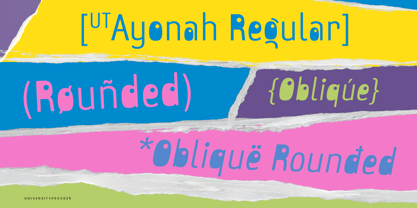 UT Ayonah Font Poster 2