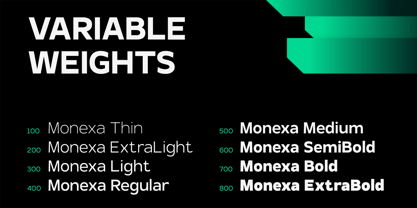 TRT Monexa Font Poster 2