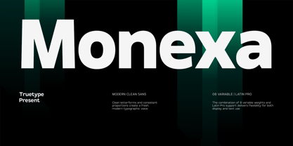 TRT Monexa Font Poster 1
