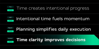 TRT Monexa Font Poster 6