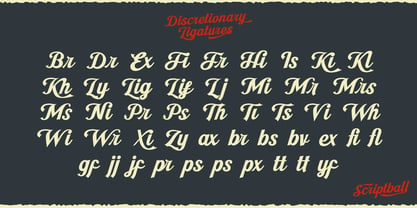 Scriptball Font Poster 4