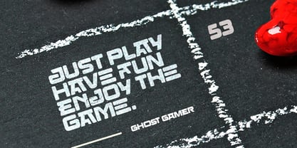 Ghost Gamer Font Poster 3