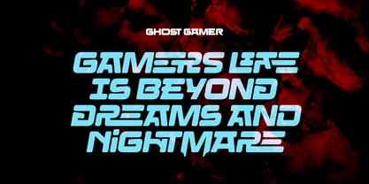Ghost Gamer Font Poster 2