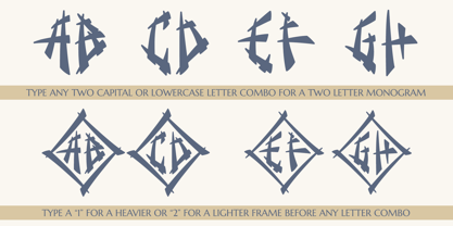 MFC Hanmei Monogram Font Poster 3