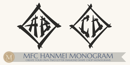 MFC Hanmei Monogram Font Poster 1