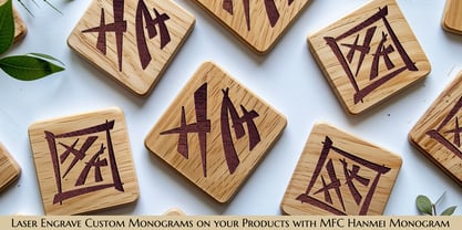 MFC Hanmei Monogram Font Poster 4