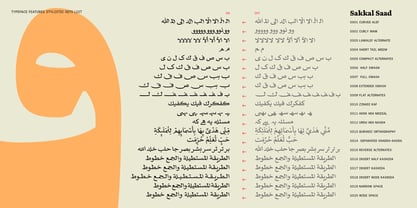 Sakkal Saad Font Poster 9
