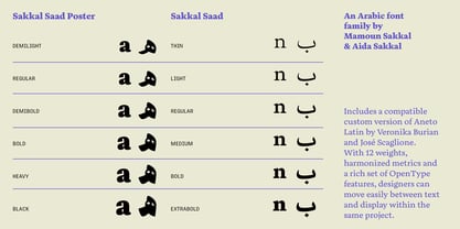 Sakkal Saad Font Poster 6
