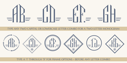 MFC Aureline Monogram Font Poster 3