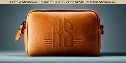 MFC Aureline Monogram Font Poster 6