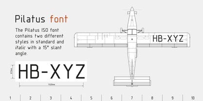 Pilatus ISO Font Poster 3