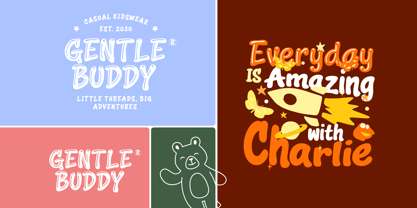 Squeaky Font Poster 3