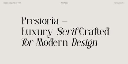 Prestoria Font Poster 2