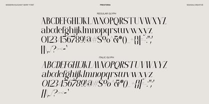 Prestoria Font Poster 9