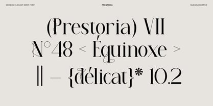 Prestoria Font Poster 6
