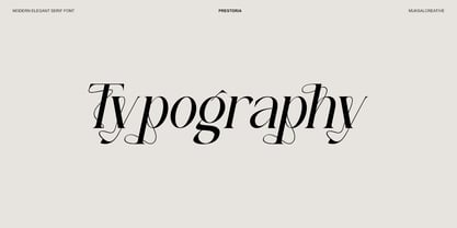 Prestoria Font Poster 5