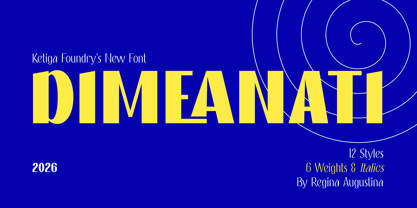 Dimeanati Font Poster 1